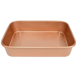 casaWare Ceramic Coated NonStick Lasagna/Roaster Pan 13 x 10 x 3-Inch (Rose Gold Granite)