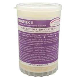 Vaportek Cartridge for Restorator Machine, S.O.S - Smoke Odor Solution