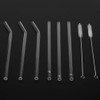 Pajitas de Vidrio Reutilizables Dobladas Rectas de 8 Mm Resistentes
