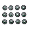 Pocket Compass, 20mm 12pcs Mini Pocket Oil Filled Compass for