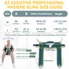 EZ Assistive Patient Lift Transfer Sling for Senior Toileting,SWL 500lbs,with