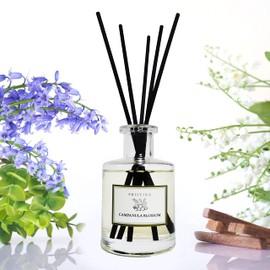 PRISTINE Campanula Blossom/Inspired by Hotel Duke Reed Diffuser for Home | Fresh Blend of Bluebell, Hyacinth, Cloves Reed Diffuser Set, Oil & Reed Diffuser Sticks Home & Office Decor | Fragrance Gift