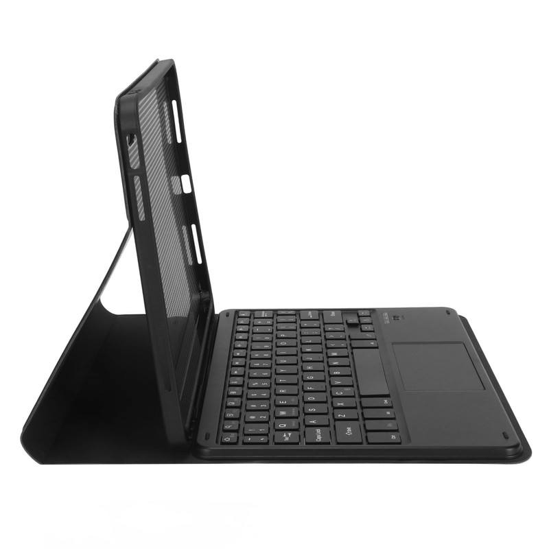 Tablet Case with Magnetic Keyboard Pencil Holder Touchpad for IOS