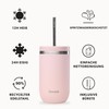 Qwetch - Cold Cup Thermoskanne, 470 ml, Pastellrosa, 24 Stunden