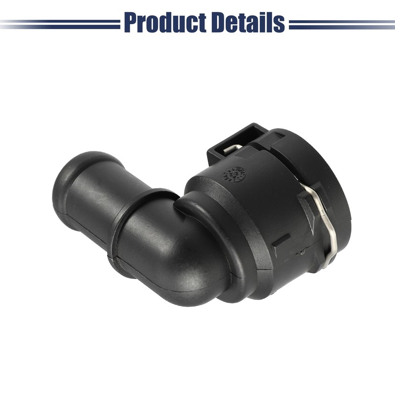 X AUTOHAUX Engine Coolant Hose Connector for VW Caddy 2C
