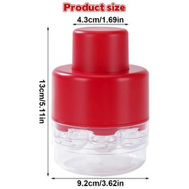 Dayinkes Cherry Pitter Tools, Cherry Tool Pit Remover, Quick-Release Cherry Pitter, Cherry Seed Remover, Portable Cherry Core Remover, 7 Holes Cherry Stoner Pitter, For Cherry, Grape and Olive(Red)