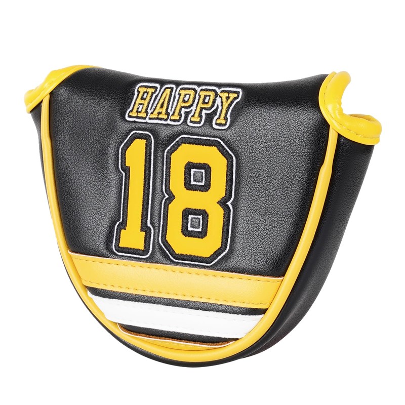 Hockey Black Golf Club Mallet Putter Headcovers Cover For Heel