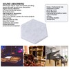 12PCS Hexagon Acoustic Panels High Density Sound Absorbing Panels Sound