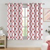 Melodieux Moroccan Printed Room Darkening Blackout Grommet Curtains for Living