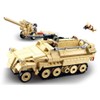 Sluban M38-B0695 WWII-SD.KFZ. 251 Half-Track K18 105MM Cannon, Multi Color