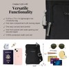 Baggallini Womens Securtex® Anti-theft Activity Crossbody Bag Cross Body, Black