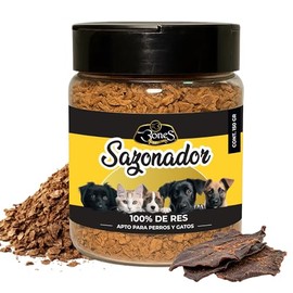 Sazonador Natural de Hígado de Res para Perros y Gatos, 100% Natural, Alto en Proteína y Vitaminas, Mejora el Sabor de Croquetas o Alimento Húmedo, Ideal para Estimular el Apetito, 150g