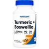 Nutricost Turmeric + Boswellia Supplement (2000mg) 90 Capsules - with