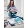 Abizarch 6 Pack Large Clear Clothes Storage Bag,Travel Packing Cube,