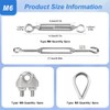 Turnbuckle Rope Tensioner Stainless Steel, M4 Rope Tensioner, Turnbuckle M4,