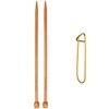 ChiaoGoo Single Point 7-inch (18cm) Bamboo Dark Patina Knitting Needle;