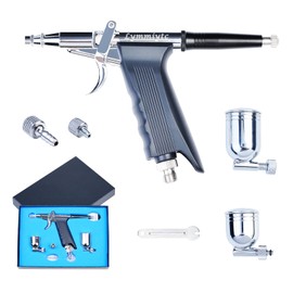 Gravity Feed - Kit de disparador de aerógrafo para tatuajes, maquillaje, arte de uñas, modelo de pintura (SP166TH Kit de aerógrafo de 0,3 mm de aguja)