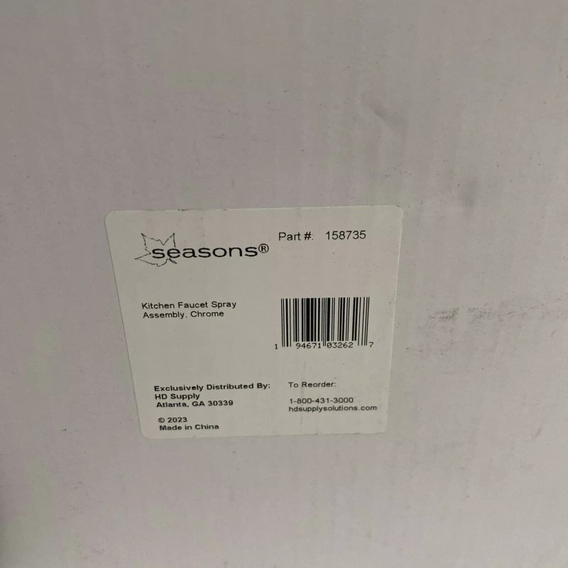 Seasons kitchen faucet spray, Assembly Chrome, part #158735
