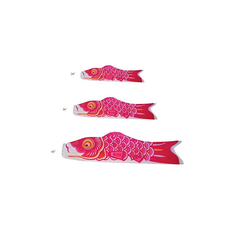 In the Breeze 5124 Koi Fish Windsock, 24-Inch, Pink