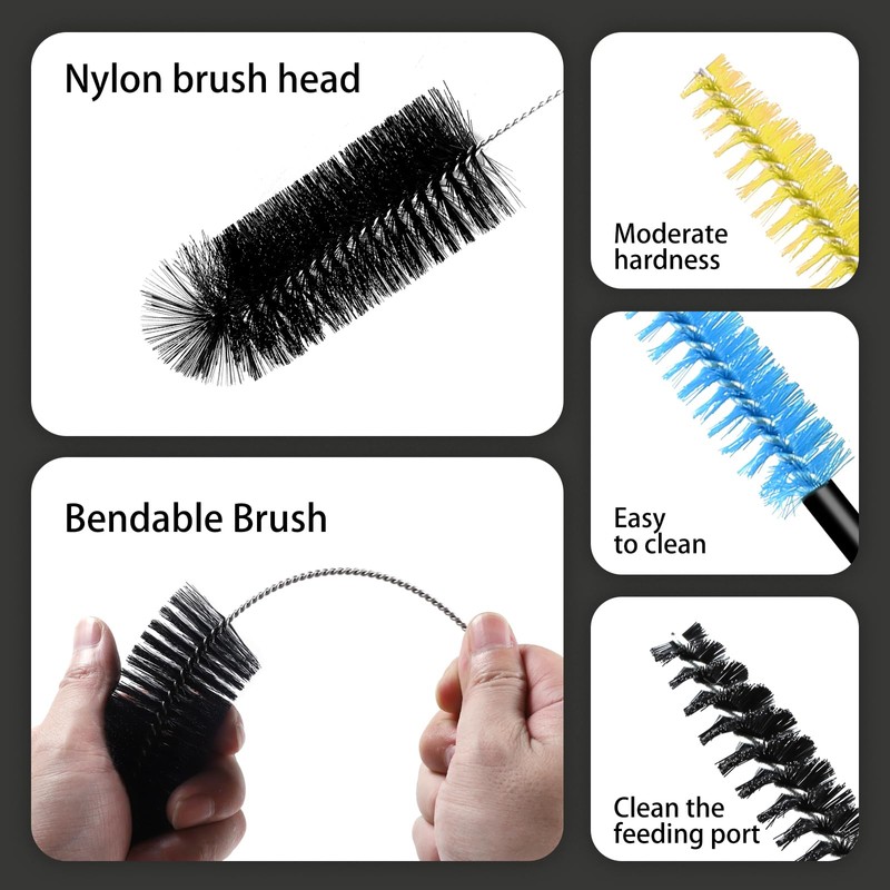 Hummingbird Feeder Cleaning Brushes Set- 21, Easy Clean & Multipurpose