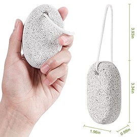 2PCS Natural Pumice Stone, Asqraqo Lava Pedicure Tools Hard Skin Callus Remover for Feet and Hands - Foot File Exfoliation to Remove Dead Skin, and Ca