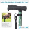 HurryCane HCANE-PB-C2 Freedom Edition Foldable Walking Cane with T Handle,