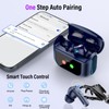 Wireless Earbuds, Bluetooth 5.4 Headphones with Multifunctional Touch Screen, 48H