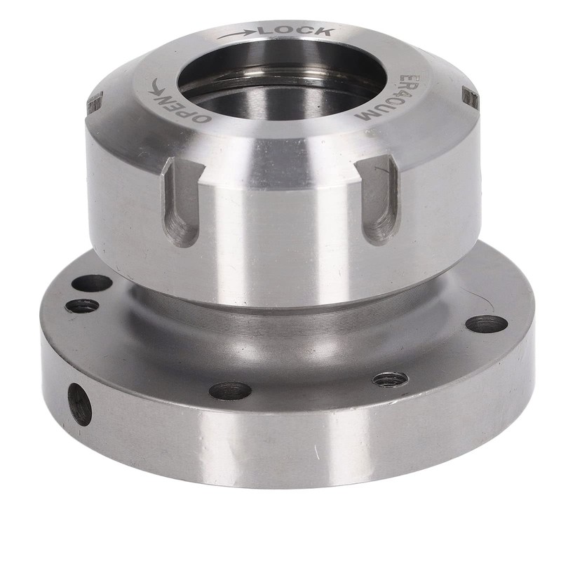 ER40 Collet Chuck, 7 Holes, Carbon Steel, Compact Replacement for