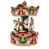 BestPysanky Musical Christmas Figurine with Spinning Carousel Horses