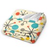 Mid Century Modern Atomic Retro Blanket, Soft Blankets Flannel Bed