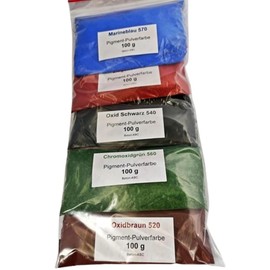 Epoxy Resin/Resin Colouring Pigments Powder 5 x 100 g Iron Oxide Blue/Green/Red/Brown/Black