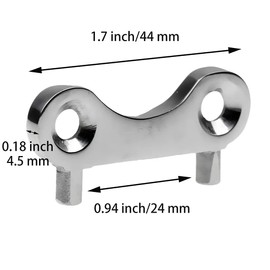 HUTUNOUY 2pcs Boat Gas Cap Key, 316 Stainless Steel Marine Bayliner Boat Cap Gas Replacement Key for Fuel Water Tank