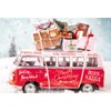 Gutsch Verlag Beautiful Christmas Card Bus International Feliz Navidad, Joyeux