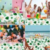 3 Pack Hawaiian Jungle Leaf Table Cloth, Large Disposable Plastic
