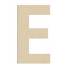 HILAZA 17 Inch Large Wooden Letter E, 1/4 in Thick