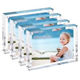 Cobalt Planet Price Card Holder, Set of 4, 3.2 x 2.2 inches (82 x 55 mm), Acrylic Price Stand, Price Tag, Pop Stand, Acrylic Pop Stand (Clear, Right Angle, 3.2 x 2.2 inches (82 x 55 mm)