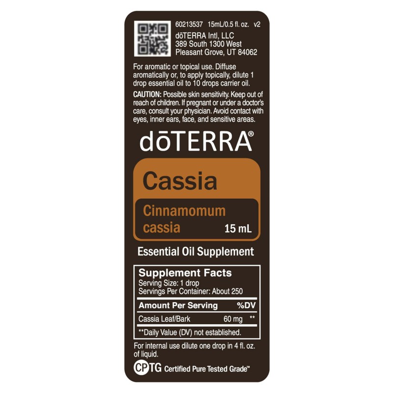 DoTERRA - Cassia Essential Oil - 15 mL