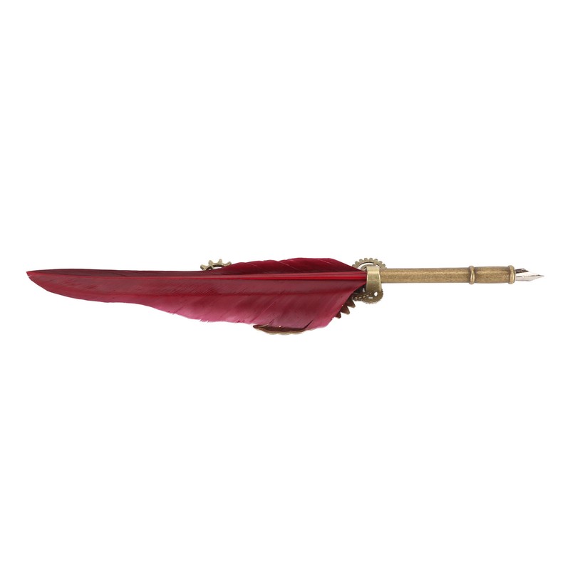 Quill Pen and Ink Set Retro Punk Gear Style Smoothly