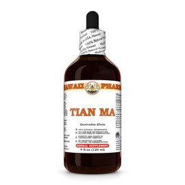 Tian Ma (Gastrodia Elata) Dry Tuber Tincture, Made in Hawaii, All Natural, Vegan, Pure Liquid Extract - 4 fl.oz