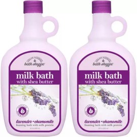 Village Naturals 빌리지내추럴스 포밍 밀크 배쓰 28oz 2팩 라벤더 카모마일 Village Natural's Forming Milk Bath 28oz 2 Pack Lavender Chamomile