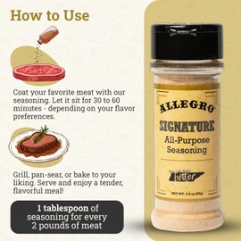 ALLEGRO - The Marinate Everything Marinades | Perfect Seasoning for Steaks, Poultry, Fish, and Veggies | Seasonings for Grilling, Roasting, and Cooking | 2.4 Oz (Pack of 1) - Signature Seasoning