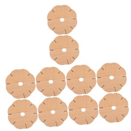 Operitacx 4sets Rope Braiding Tool Yarn Wool Knitter Portable Wood Knitter Kitting Disc Bracelet Knitting Board Knitting Boards DIY Craft Tool DIY Weaving Tool DIY Knitted Tool Wooden 2pcs*4