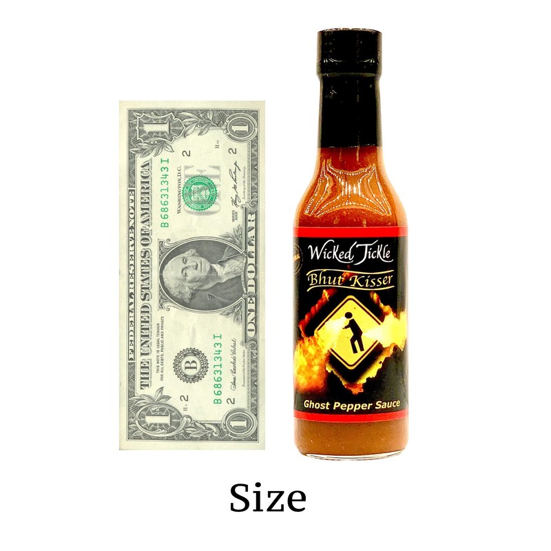 Ghost Pepper Hot Sauce Wicked Tickle Bhut Kisser Very Hot