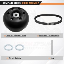 5Pcs TadaMark 3/4" Bore 30 Series Torque Converter Driver Clutch for Coleman CT200U BT200X Mini Bikes for Mancofor Murray Go Kart for Predator 196/224cc Small Clone Engines