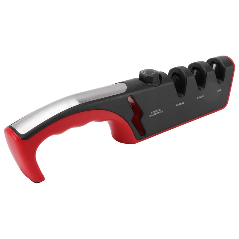Knife Sharpener Diamond Black Ergonomic Multifunctional Adjustable 3 Stages Kitchen