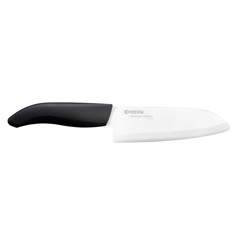 Kyocera FK-140-WH Ceramic Santoku, Chef Knife for Your Cooking Needs,