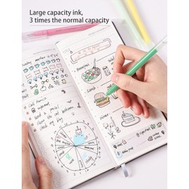 languo languo Gel Pens for Adult Coloring Books,Better than Markers and Colored Drawing Pencils for Kids Note taking Planner Lettering Calligraphy Drawing Preppy School Stuff (18 Blue Orange Colors)