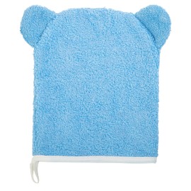 C.R. Gibson BMIT-24245 Cute Bear 100% Cotton Gender Neutral Baby Wash Cloth Bath Mitt, 6.625" W x 7.5" L, Multicolor