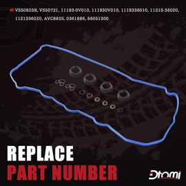 Engine Valve Cover Gasket Set Compatible with Lexus Scion Toyota Vehicle ES300h NX300h, tC, Camry Rav4 Avalon 2.5L Sienna Highlander Venza 2.7L 2009-2019 Replaces# VS50825R, VS 50825 R, VS50721