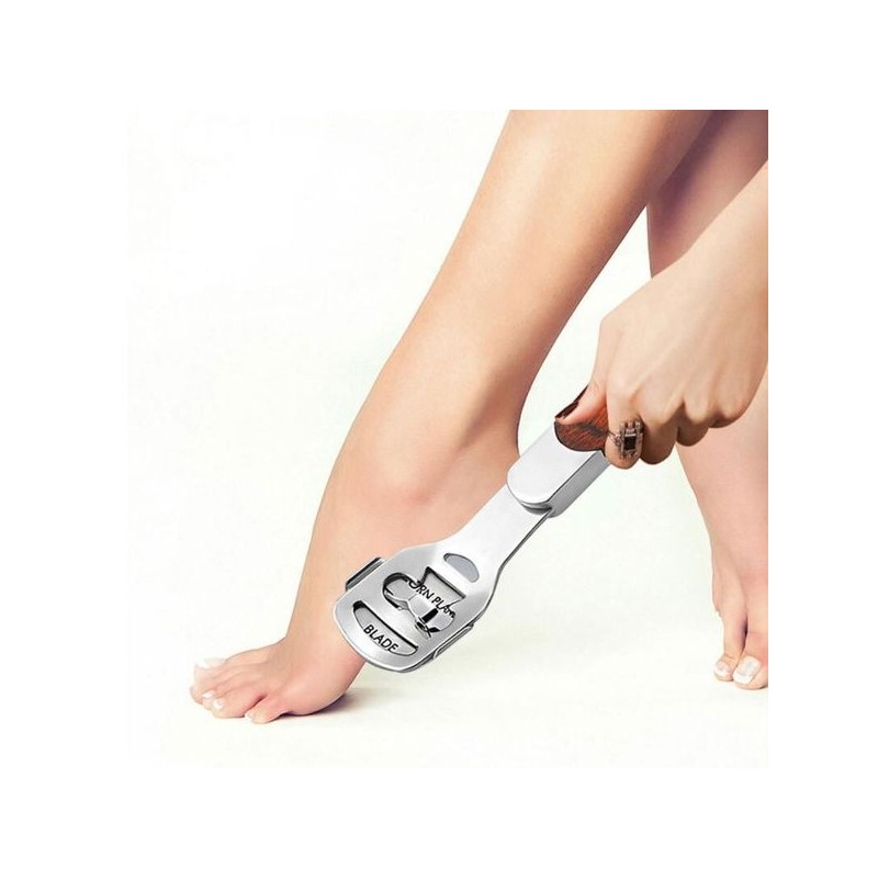 (발각질콘커터 칼날) 스테인리스 손잡이 일체형 발각질 콘커터 헤드 리필/발각질제거기/발각질제거/풋케어/ Stainless